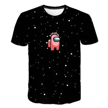 Kawaii Naują Žaidimą iš Mūsų, Marškinėliai vaikams 2020 Juokingas Vasaros Viršūnes Animacinių filmų T-shirt Impostor Grafinis Tees Hip-Hop Unisex Marškinėlius vaikas