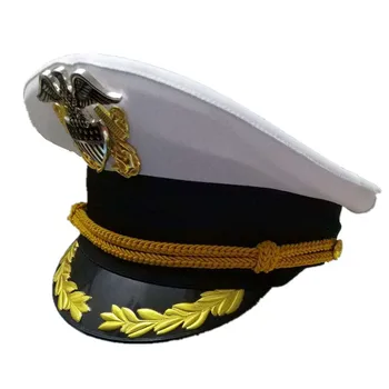 Kilnus JAV Karinio Laivyno White Hat jav Kariuomenės Pareigūnas Bžūp Cosplay Erelio Emblema Helovinas Kalėdų Dovana
