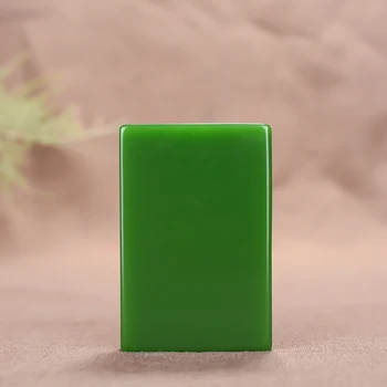 Kinijos Green Jade tuščią Pakabukas Karoliai Žavesio Papuošalų Mados Aksesuarai Ranka Raižyti Amuletas Dovanos Moterims Savo Laisvo lyno
