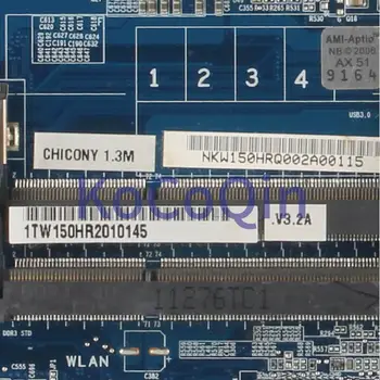 KoCoQin Nešiojamojo kompiuterio motininė plokštė, Skirta Hasee W170HR Mainboard 6-71-W15H0-D03A-GP HM65 N12E-GE-A1 DDR3