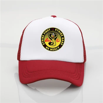 Kobra Ka Karate Kid Filmas Vyrų kepurę hombre camiseta spausdinti hip-hop skrybėlę Vyrų ir Moterų Mados Vasaros Saulės Skrybėlę Pora Lauko Skrybėlę
