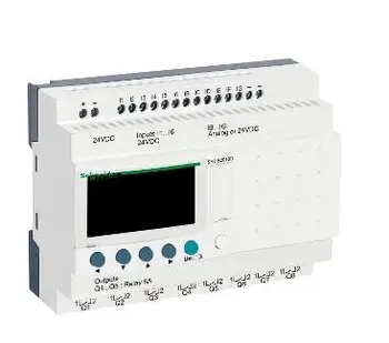 Kompaktiškas smart relay Zelio Logic - 20 I R - 24 V DC - laikrodis, - ekrano SR2B201BD