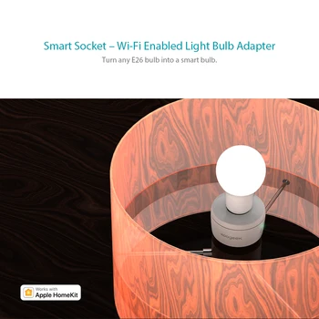 Koogeek Wifi Smart Lizdas Lemputės Adapteris E26 Smart Lempa Bazė 