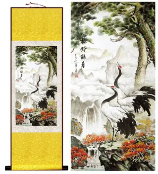 Krano tapybos Kinų Meno Tapybos Namų Biuro Apdailos Kinijos pažymėkite tapybos krano paintingPrinted tapyba