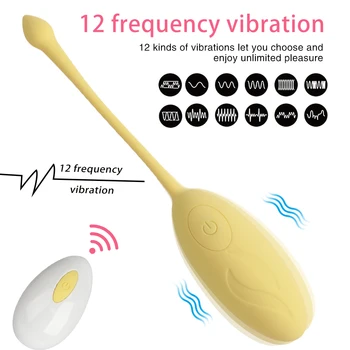 Kulka Vibratorius 12 Greičio Nuotolinio Valdymo Vibruojantis Kiaušinis Galingas Sekso Žaislai Moterims Patinka Kiaušiniai G Spot Klitorio Stimuliatorius Sekso Kiaušiniai