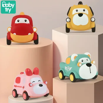 Kūdikių Montessori Žaislai Vienerių Metų Animacinių filmų Traukti Atgal, Automobilių Juguetes mor kos Gyvūnų Transporto priemonės Švietimo Minkšti Žaislai, Kūdikių Berniukas Kalėdų Dovana