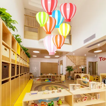 Kūrybos Šiuolaikinės Paprastas Spalvos Vaikų Kambaryje Motinos ir Vaiko Drabužių Parduotuvė, vaikų Darželis, žaidimų Aikštelė Balionas LED Šviestuvo