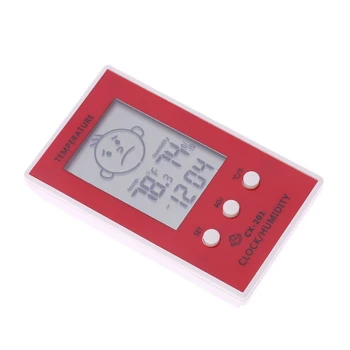 LCD Skaitmeninis Termometras su Drėgmėmačiu stalo Laikrodis, Temperatūra, Drėgmė, Temperatūros Matavimo stotį Diagnostinės