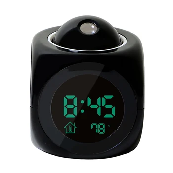 LED Projection Alarm Clock Atidėti Vaikai Žadintuvas Projektorius, Skaitmeninis Laikrodis, Pabusti Šviesos Su Laiku Ataskaita Apšvietimo Funkcija