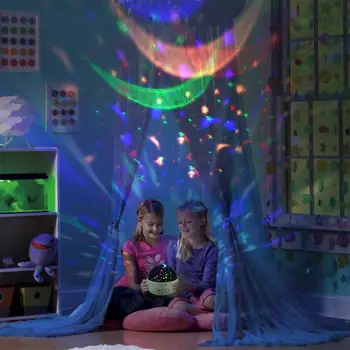 LED Projektorius, Naktį Šviesos Mokamas Visatos Žvaigždėtas Dangus Pasukti Filmai Sukasi LED Lempos, Spalvinga Mirksi Star Vaikai Kūdikių Dovanų