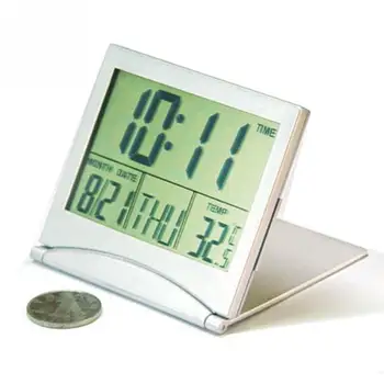 LED Skaitmeninis Elektroninis Laikrodis Veidrodėliai Kelionės Žadintuvas Su Flip Atgalinės atskaitos Stalinio Kalendoriaus Stalo Laikrodis