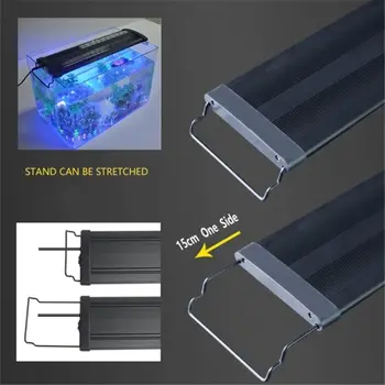 LED Šviesos Akvariumas Multi-Color Visą Spektrą 30-120cm Super Slim Žuvų Bakas Vandens Augalų Jūrų Augti Apšvietimo Lempos ES Plug