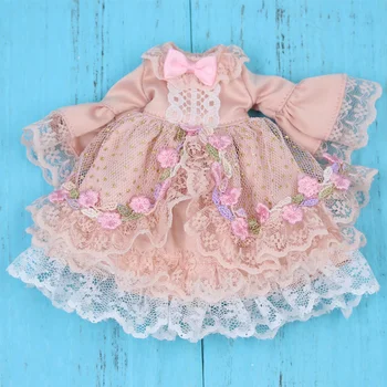 LEDINIS DBS Blyth lėlės Rožinė Princesė suknelė su hairband Swet ir Elegantiškas komplektai už 1/6 Dydis