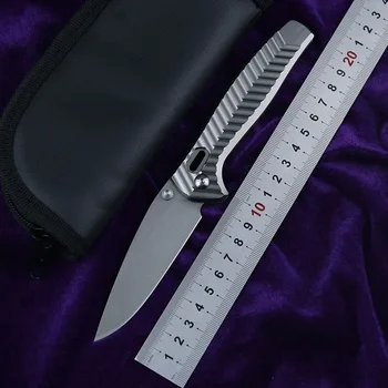 LEMIFSHE Limited Edition 781 D2 Plieno, Aliuminio rankena Sulankstomas peilis kempingas kišenėje Išgyvenimo Medžioklės Virtuvės Peiliai EDC Įrankis