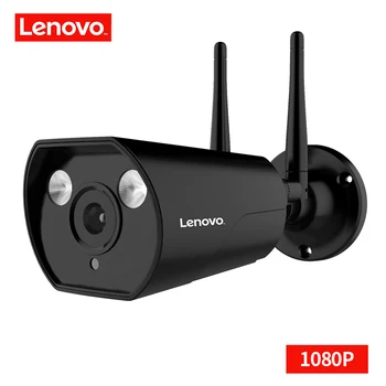 LENOVO dual antenos IP kameros ONVIF 1080P Lauko Vandeniui VAIZDO Kamera, HD Naktinio Matymo Wifi Bevielio ryšio Stebėjimo kamerą