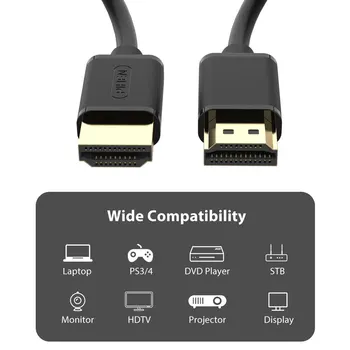 LLANO HDMI suderinamus Kabelis 4K 60HZ 2.0 Kabelinė TV PS4 Splitter Jungiklio Langelį Pratęsimo Splitter Cable Nešiojamas Stebėti
