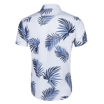 LNCDIS Karšta Havajų Marškinėliai Vyrams Naujo, trumpomis Rankovėmis, Paplūdimio Vėjo Spausdinimo Mados Medvilnės trumpomis Rankovėmis Viršuje 2019 A5