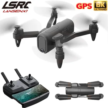 LSRC 2021 Naujas GPS Drone H6 4K HD ESC Kamera 5G WiFi Fpv Fiksuotas Aukštis, Sulankstomas Quadcopter RC Dron Žaislas Vaikams