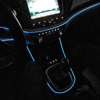 Lanksti Neon Automobilio Salono Atmosferą LED Juostelės Žibintai Ford Focus 