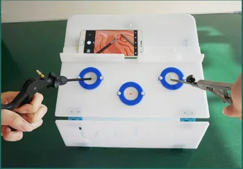 Laparoskopinė Simuliacinės Mokymo Box Pakuotės Chirurginės Simuliacinės Įrangos Aukštos Kokybės Priemonė, Treneris Chirurginių Instrumentų
