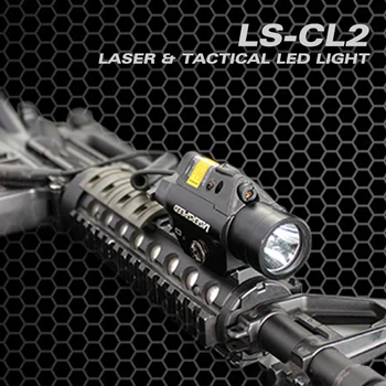 Laserspeed Taktinis Pistoletas Šviesos 450LM su Glock 19 Lazerio Compact Pistoletas Žibintuvėlis Lazerio Combo