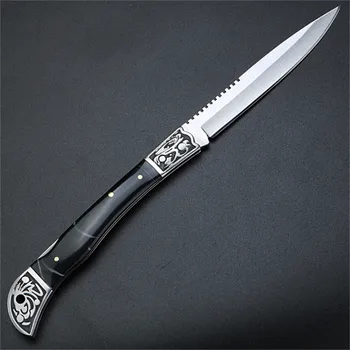 Lauko peilis kempingas medžioklės peilis laukinių išgyvenimo trumpas peilis keychain peilis aukštos kokybės sulankstomas peilis