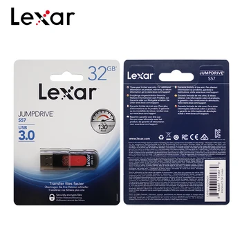 Lexar 128GB USB 3.0 Flash Drive, 256 GB U Disko S57 32GB 64GB Atminties kortelė Iki 150MB/s, 256-bitų AES Originalus Pendrive PC