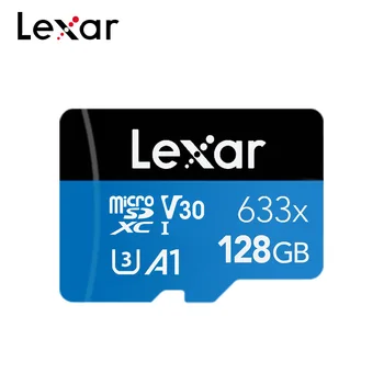 Lexar 633x Originalus Atminties Kortele 256 GB Didelės Spartos 95MB/S 128GB 32GB Class 10 64GB Micro SD Kortelę U3 V30 UHS-I 633x TF Kortelę (Microsd)