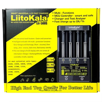 Liitokala Lii-PD4 Lii-PL4 Lii-202 Lii-402 Lii-500S LCD), 3,7 V 21700 18650 26650 10440 18350 1.2 V AA/AAA tipo ličio baterijos kroviklis