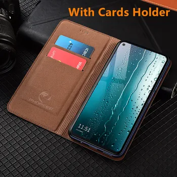 Litchi grūdų odos magnetinio telefono krepšys, kortelė kišenėje atvejais OnePlus 6T/OnePlus 6/OnePlus 5T/OnePlus 5 telefono dėklas atrama