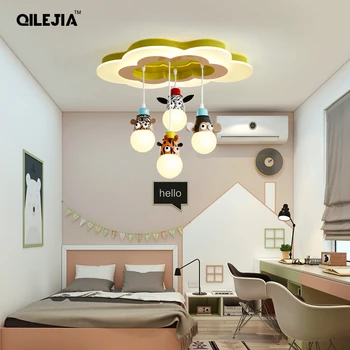 Lubų šviesos Animall Pasaulio Dizaino led lubų šviesos lemputė su Nuotolinio valdymo vaiko miegamasis babyroom lamparas de techo