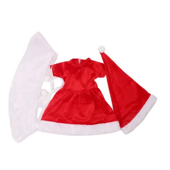 Lėlės drabužių Kalėdų dress žaislas priedai 18 colių Mergina lėlės ir 43 cm kūdikių lėlės dovana vaikui c646