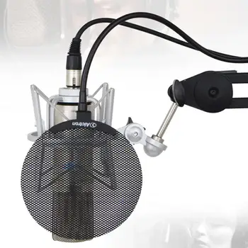 MA019B Anti-purškimo Gaubtu Filtravimo Seilių ir Sumažinti oro Srautas Mikrofonas Sprogimo Shield Filtro Dangtelį Įrašymo Anti-spray Ju