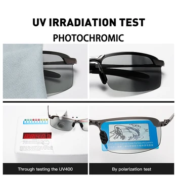 MEESHOW photochromic akiniai nuo saulės aukštos kokybės vyrų vairavimo poliarizuota UV400 naktinio matymo prabangių senovinių pilotas Klasikiniai akiniai nuo saulės
