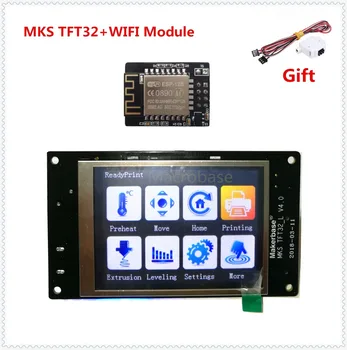 MKS TFT32 v4.0 touch screen + MKS WIFI modulis splash lcd smart controller TFT 32 neliesti TFT3.2 rodyti 3d spausdintuvą, TFT ekranas
