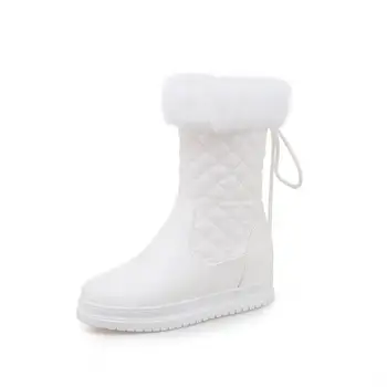 MORAZORA 2020 karšto pardavimo vidurio blauzdos batai aukštos qulity pu, suapvalinti tne zip batai moteriška saldus platforma batai šilti žieminiai sniego batai