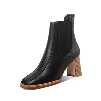 MORAZORA 2020 m. Aukštos kokybės mados batai natūralios odos batus storais kulnais aikštėje kojų slip-on moterų batai ponios batai
