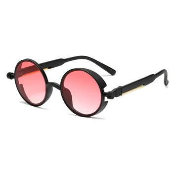 Mados Steampunk Akiniai nuo saulės Prekės ženklo Dizainas Vyrų Turas Saulės akiniai Moterų Derliaus Punk Saulės akiniai UV400 Atspalvių Oculos de sol