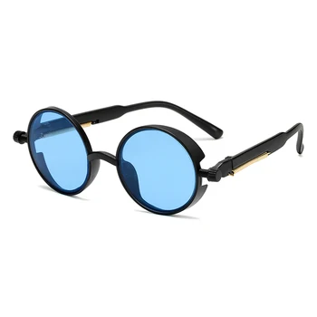 Mados Steampunk Akiniai nuo saulės Prekės ženklo Dizainas Vyrų Turas Saulės akiniai Moterų Derliaus Punk Saulės akiniai UV400 Atspalvių Oculos de sol