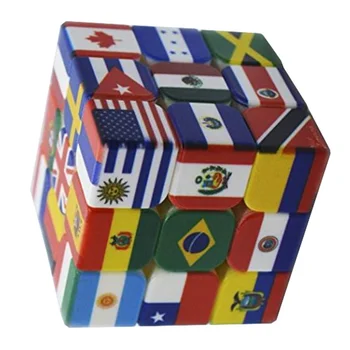 Magic Cube Magnetique UV Spausdinimo Kubo Galvosūkį Nacionalinės Vėliavos Greitis Kubeliai Švietimo Streso Atsarginiais Žaislai anti stresas Kubas