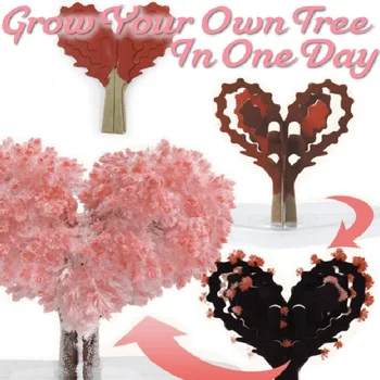 Magija Augančių Medžių Popieriaus Sakura Kristalų Medžių Darbalaukio Cherry Blossom Žaislai GHS99