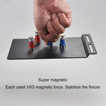Magnetinės Grandinės stalo Laikiklis Padeda Rankas Litavimo Trečioji Ranka, su didinamasis stiklas