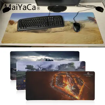 MaiYaCa naujo Dizaino World Of Tanks bakas dykumoje Anti-Slip Gumos Computermats Pratęstas Žaidimų pelės mygtukai Dideli Pelės kilimėlis