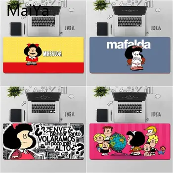 Maiya Aukščiausios Kokybės Animacinių filmų Mafalda Didelis Pelės mygtukai PC Kompiuteris kilimėlis Nemokamas Pristatymas Didelis, Mouse Pad Klaviatūros Kilimėlis