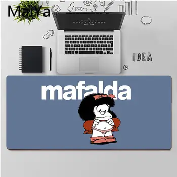 Maiya Aukščiausios Kokybės Animacinių filmų Mafalda Didelis Pelės mygtukai PC Kompiuteris kilimėlis Nemokamas Pristatymas Didelis, Mouse Pad Klaviatūros Kilimėlis