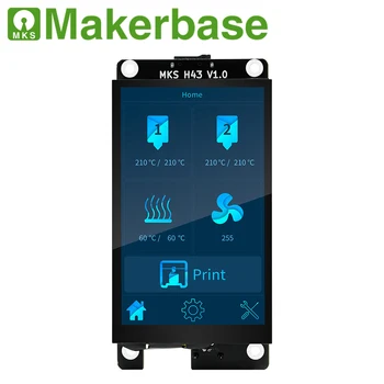 Makerbase MKS H43 V1.0 smart ekranas valdiklis 3d spausdintuvo dalys 4.3 colių IPS LCD ekranas 800*480 HD talpa touch ekranas Marlin2.x