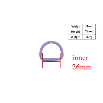 Mažmeninės prekybos(metalo sagtis+reguliuoti sklendėmis+D ring+metalas šuo užsegimas) dažų purkštuvu violetinė aksesuaras 25mm austiniai diržai 