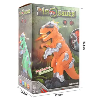 Mechaninė T-Rex Dinozaurai Elektros Žaislas Didelio Dydžio Pėsčiomis Dragon Žaislas Su Šviesos, Garso Modelis, Žaislai Vaikams