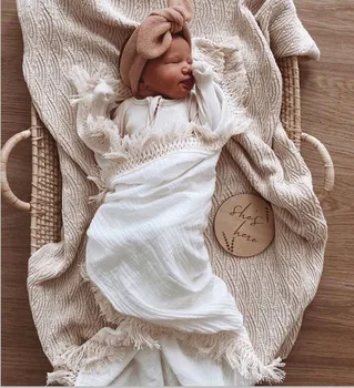 Medvilnės Muslino Baby Girl Berniukas Antklodės Suvystyti Naujagimiai Wrap Antklodė Kutas Kūdikis Gauna Antklodė Kūdikis Miega Lovos Antklodė Padengti