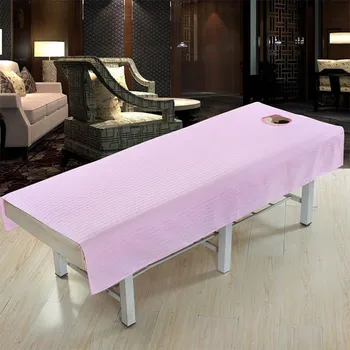 Medvilnės grožio paklodės grožio salonai, grynos medvilnės grožio klubai, SPA masažo lovos, paprasta spalvų, didmeninė gali būti customiz